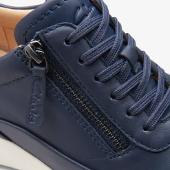 Clarks Tivoli Zip Navy Leather Clearance