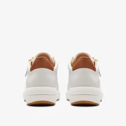 Clarks Tivoli Zip Off White Leather New