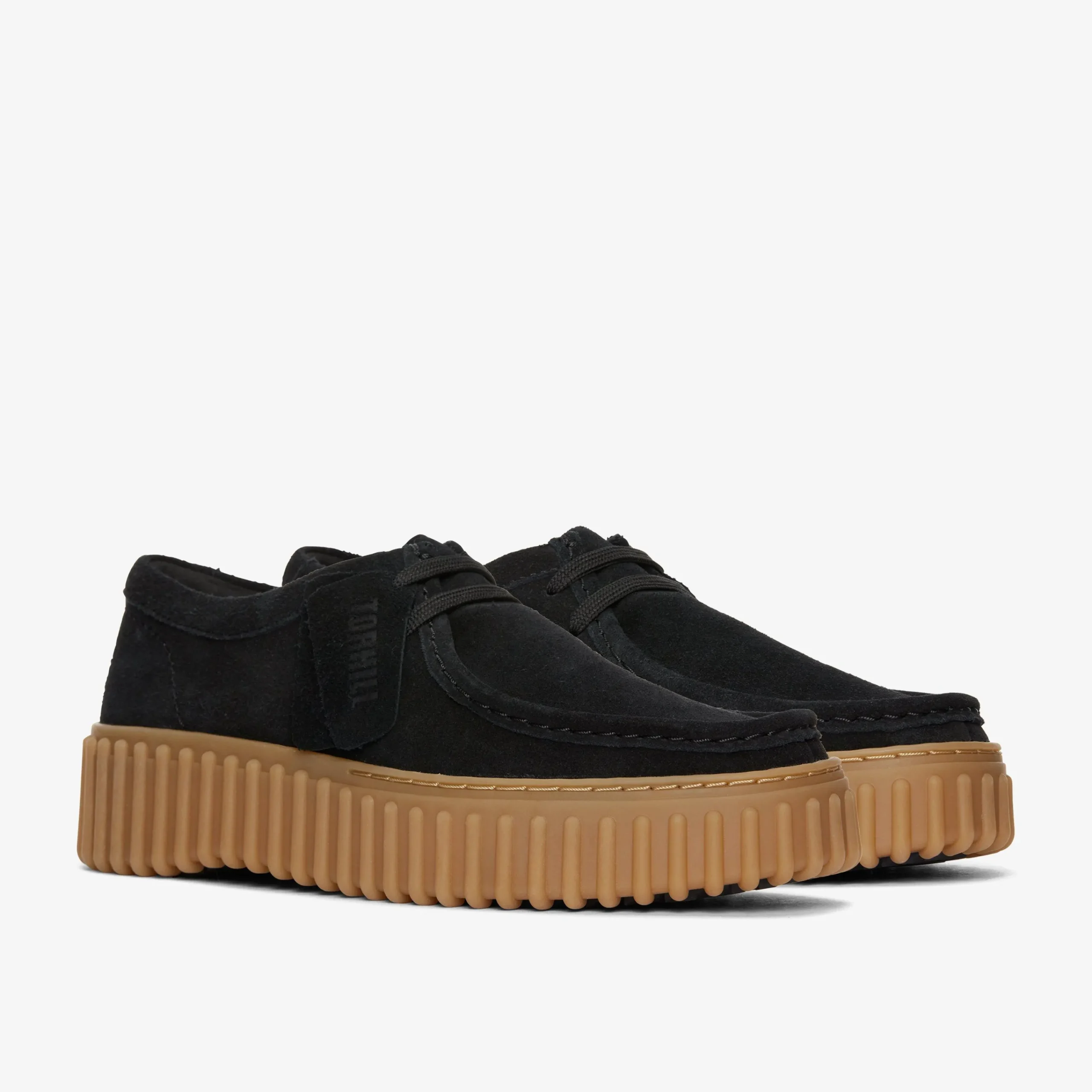 Clarks Torhill Bee Black Suede Discount