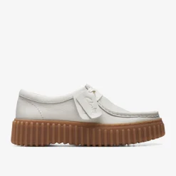 Clarks Torhill Bee Off White Leather Sale