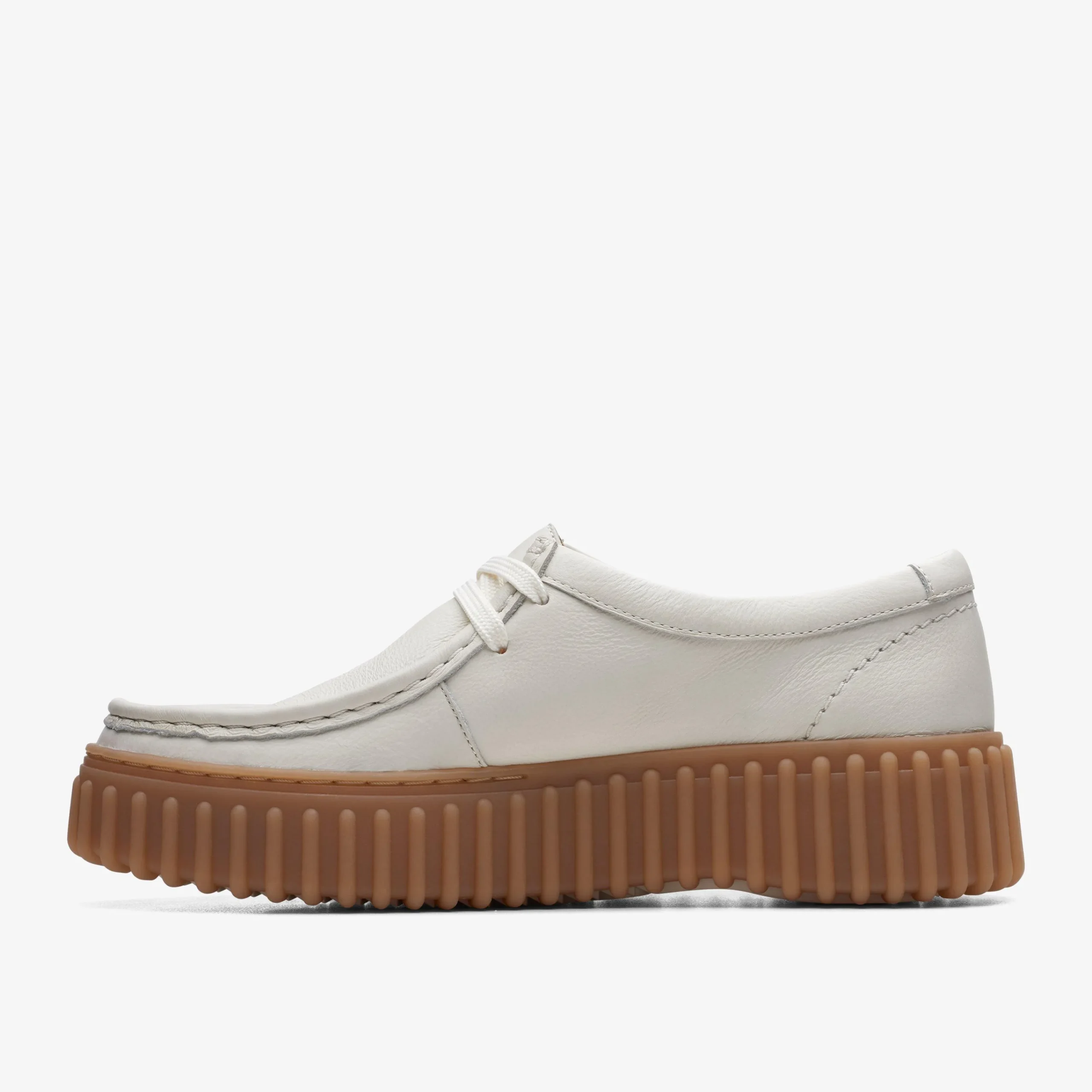 Clarks Torhill Bee Off White Leather Sale