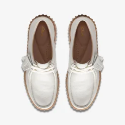 Clarks Torhill Bee Off White Leather Sale