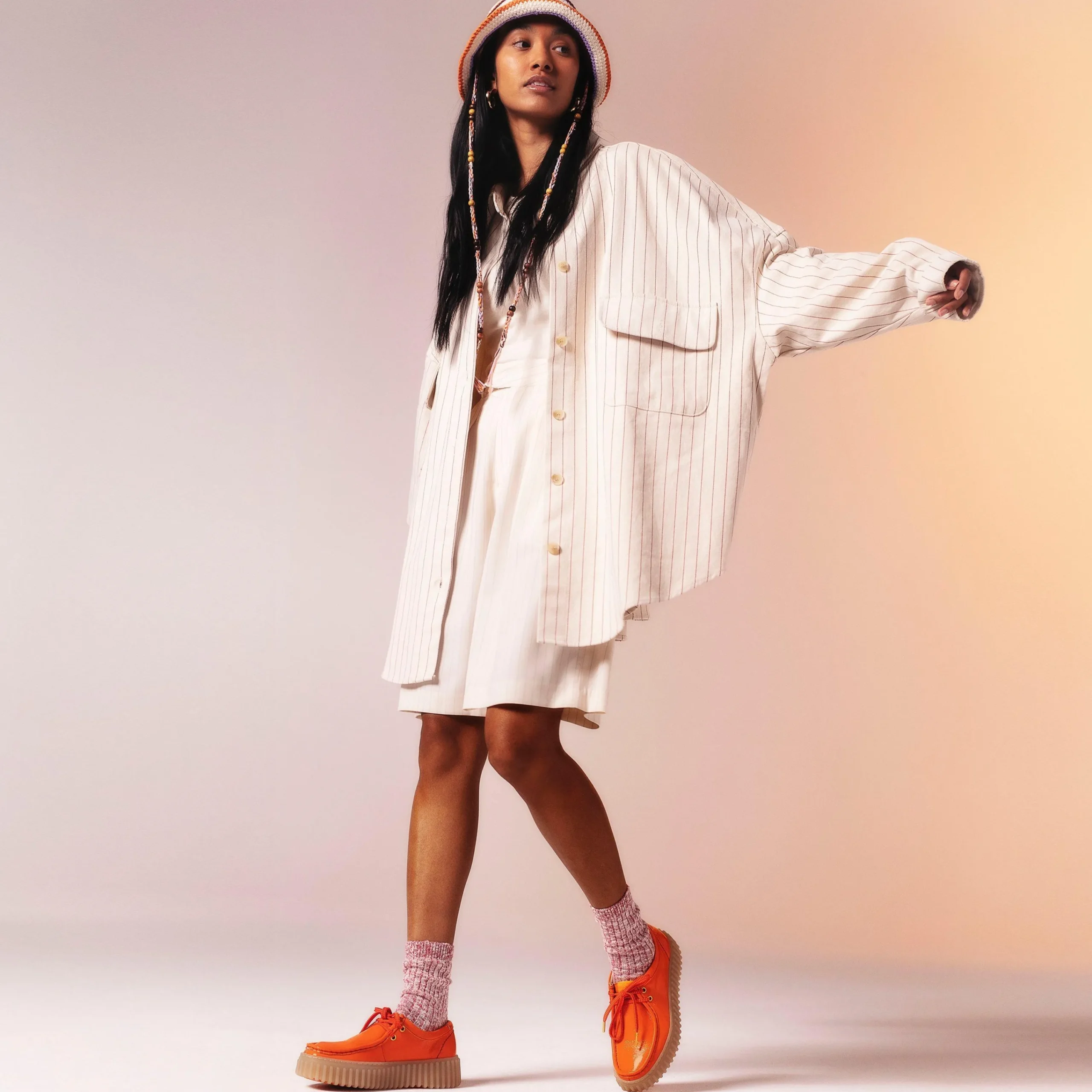 Clarks Torhill Bee Orange Patent Best