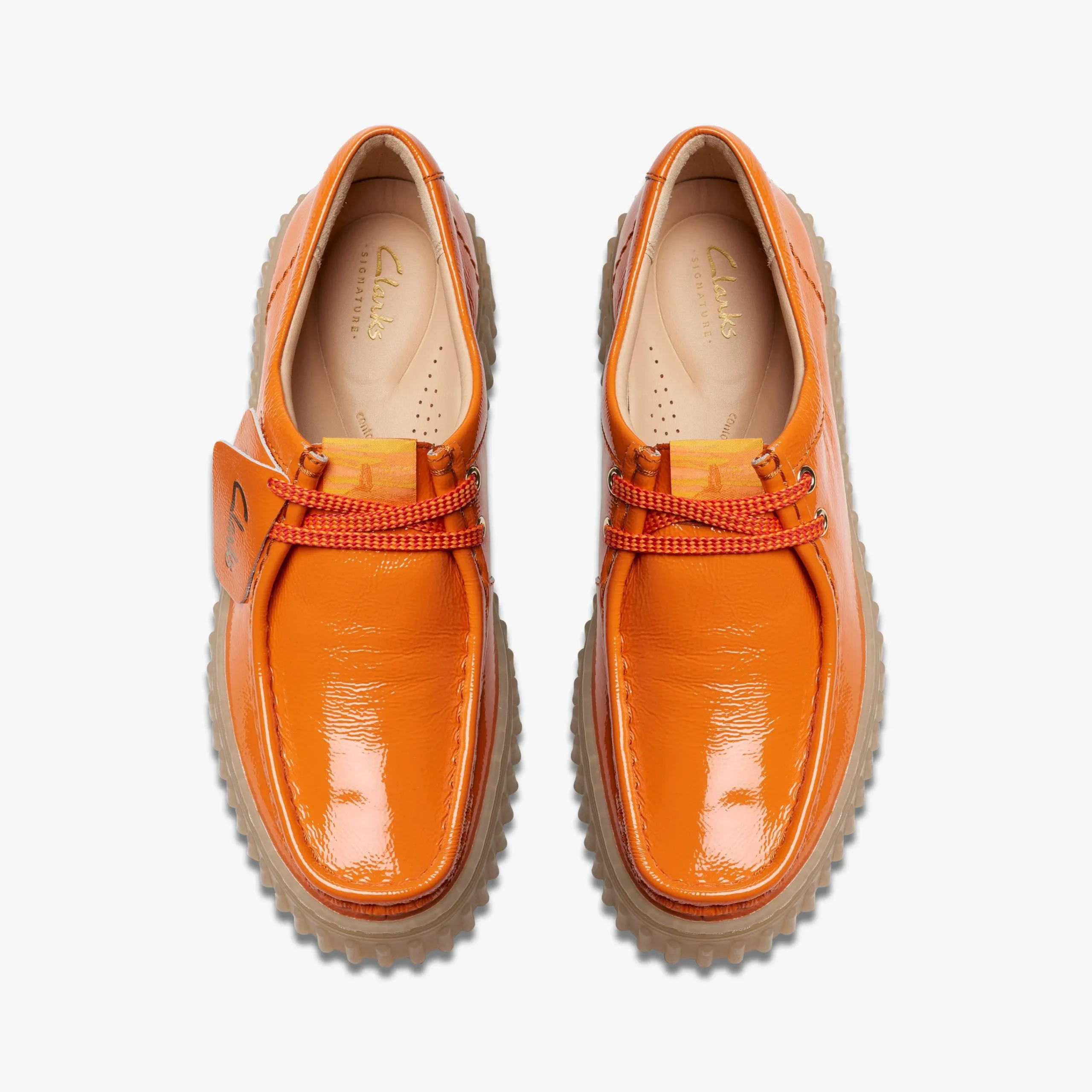 Clarks Torhill Bee Orange Patent Best