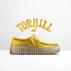 Clarks Torhill Bee Yellow Patent New