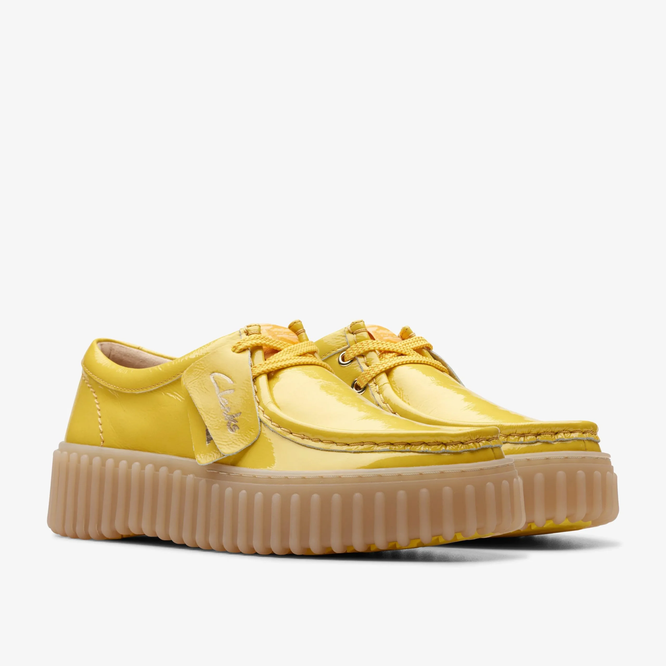 Clarks Torhill Bee Yellow Patent New