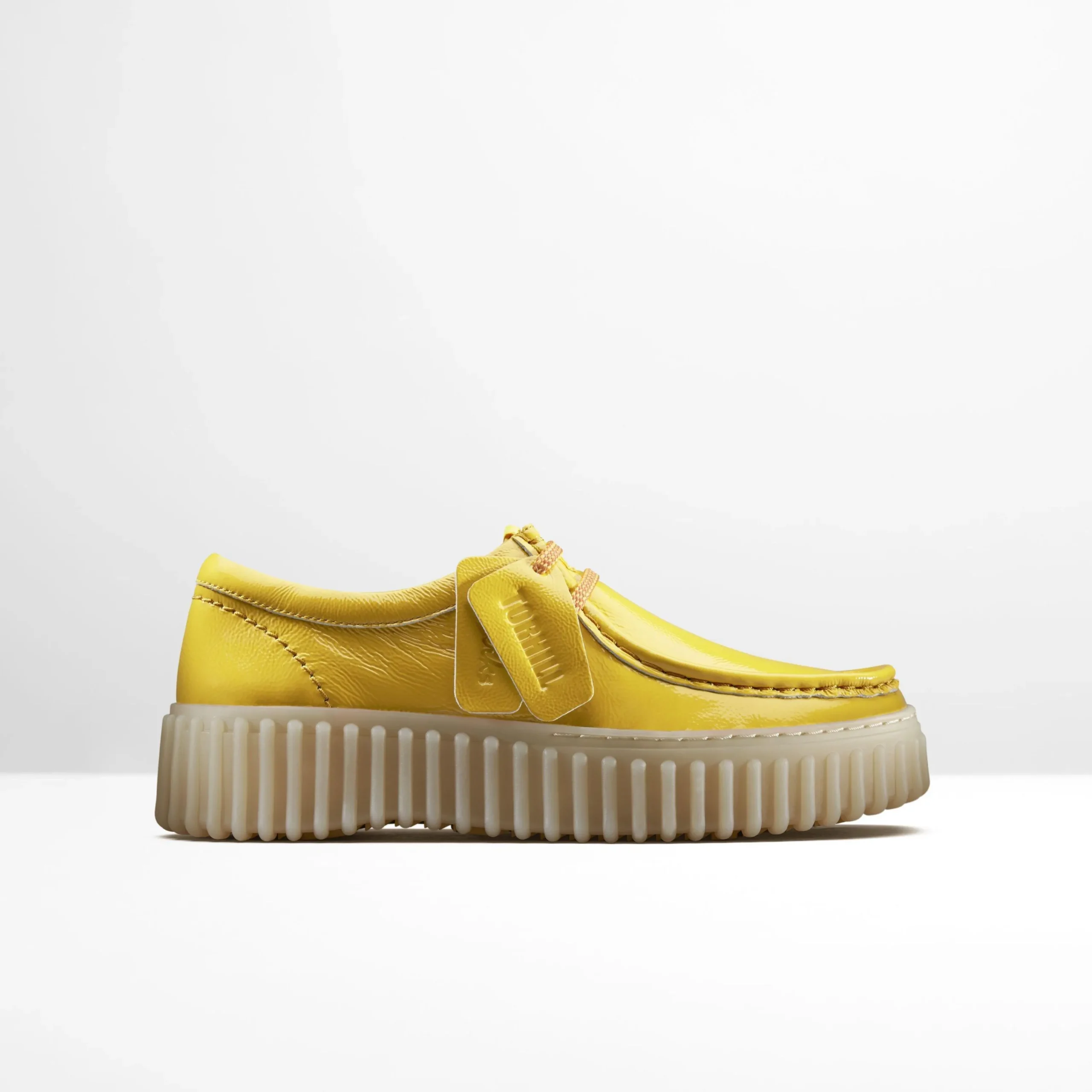 Clarks Torhill Bee Yellow Patent New