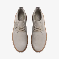 Clarks Torhill Desert Boot Light Grey Suede Flash Sale
