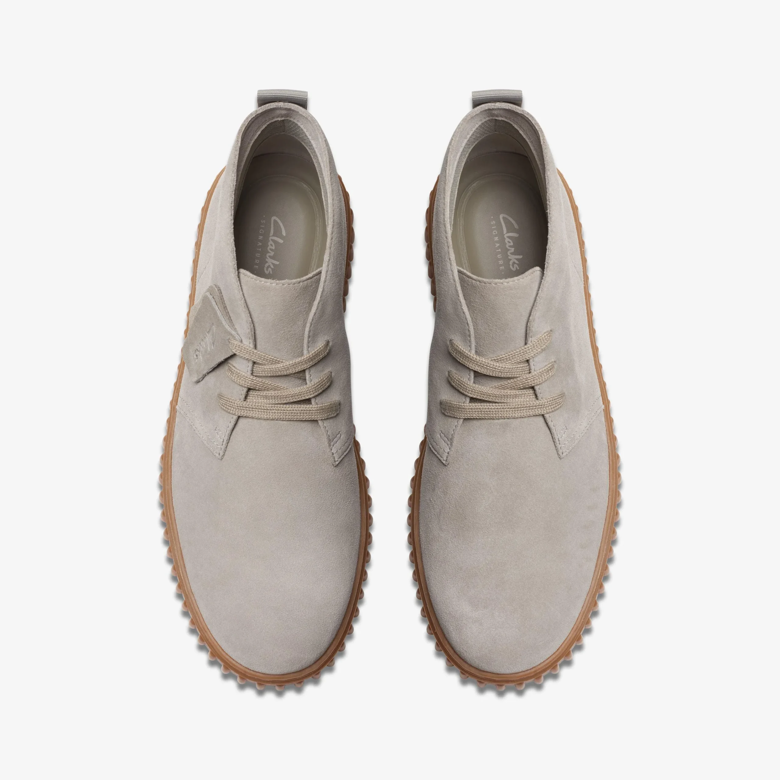 Clarks Torhill Desert Boot Light Grey Suede Flash Sale