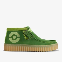 Clarks Torhill Explore x Pokémon Green Suede Fashion