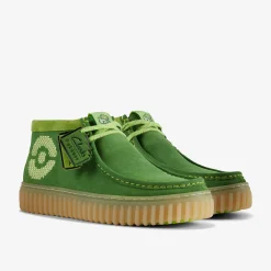 Clarks Torhill Explore x Pokémon Green Suede Fashion