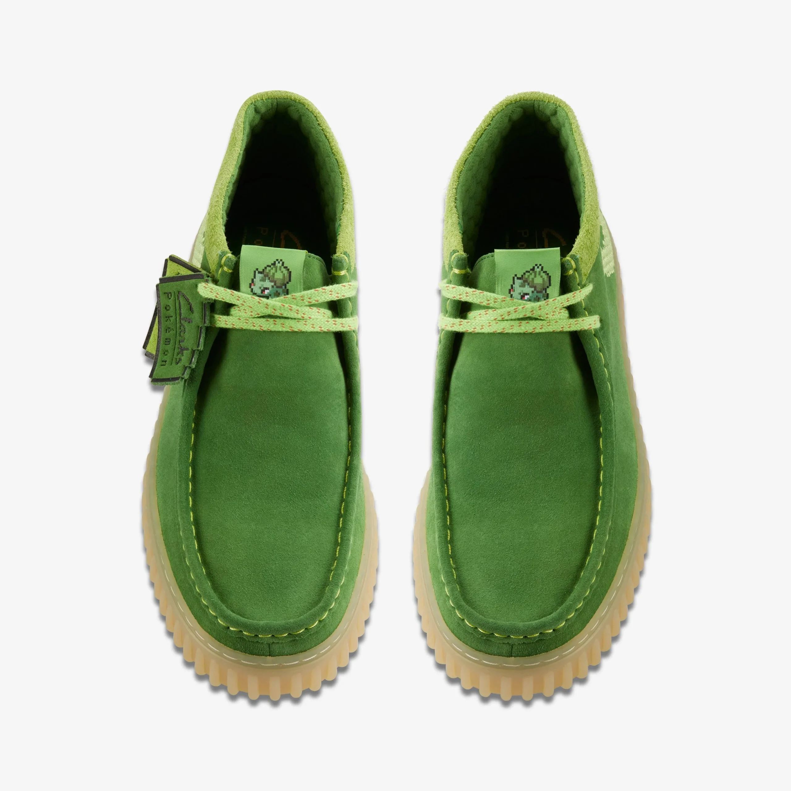 Clarks Torhill Explore x Pokémon Green Suede Fashion
