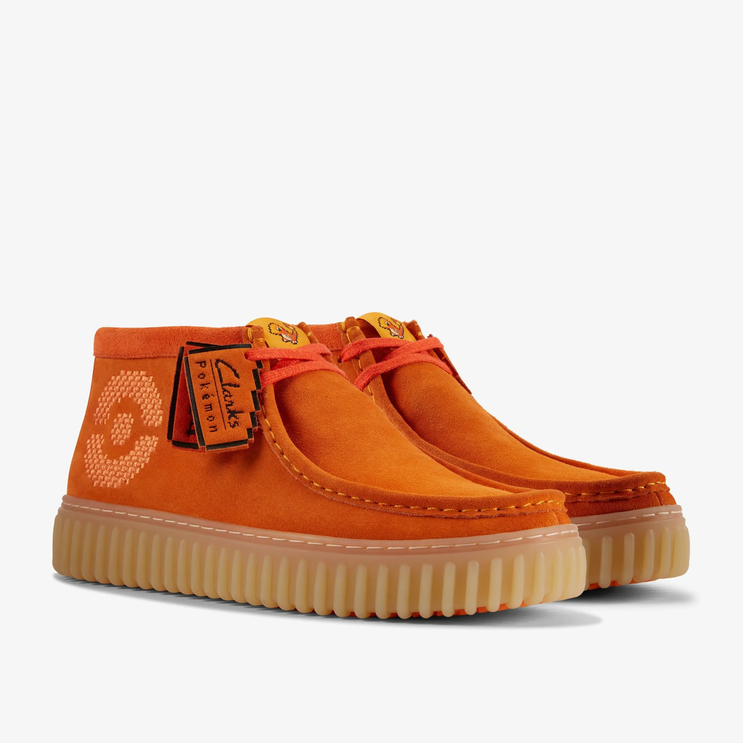 Clarks Torhill Explore x Pokémon Orange Suede Best Sale
