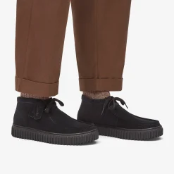Clarks Torhill Hi Black Suede Best