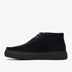 Clarks Torhill Hi Black Suede Best