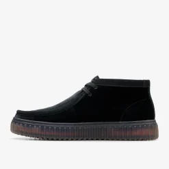 Clarks Torhill Hi Black Velvet Clearance