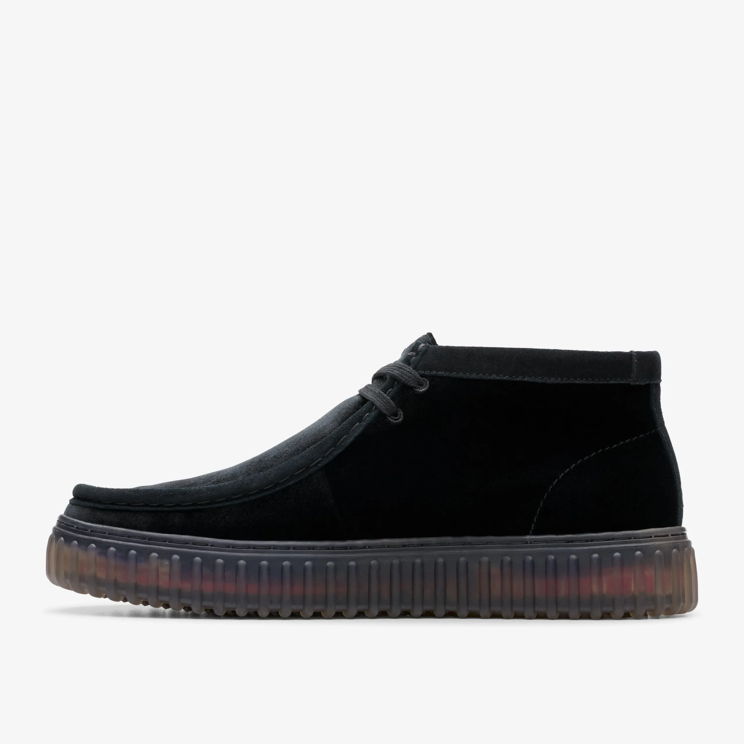 Clarks Torhill Hi Black Velvet Clearance