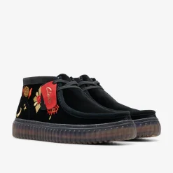 Clarks Torhill Hi Black Velvet Clearance