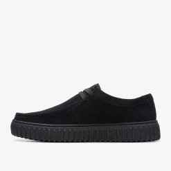 Clarks Torhill Lo Black Suede Cheap