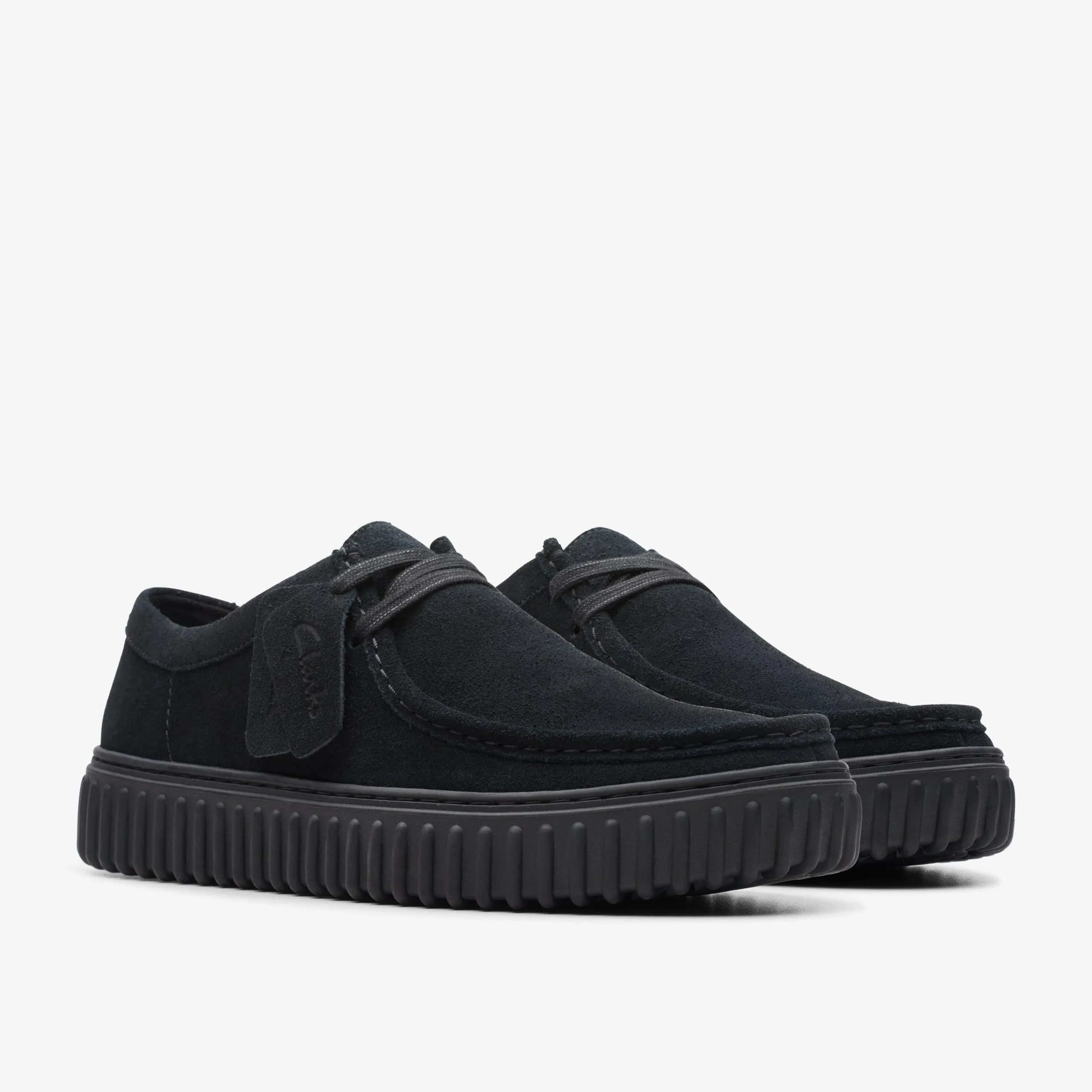 Clarks Torhill Lo Black Suede Cheap