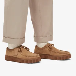 Clarks Torhill Lo Dark Sand Suede Clearance