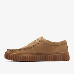 Clarks Torhill Lo Dark Sand Suede Clearance