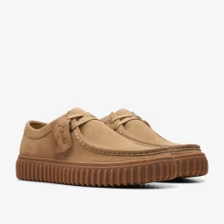Clarks Torhill Lo Dark Sand Suede Clearance