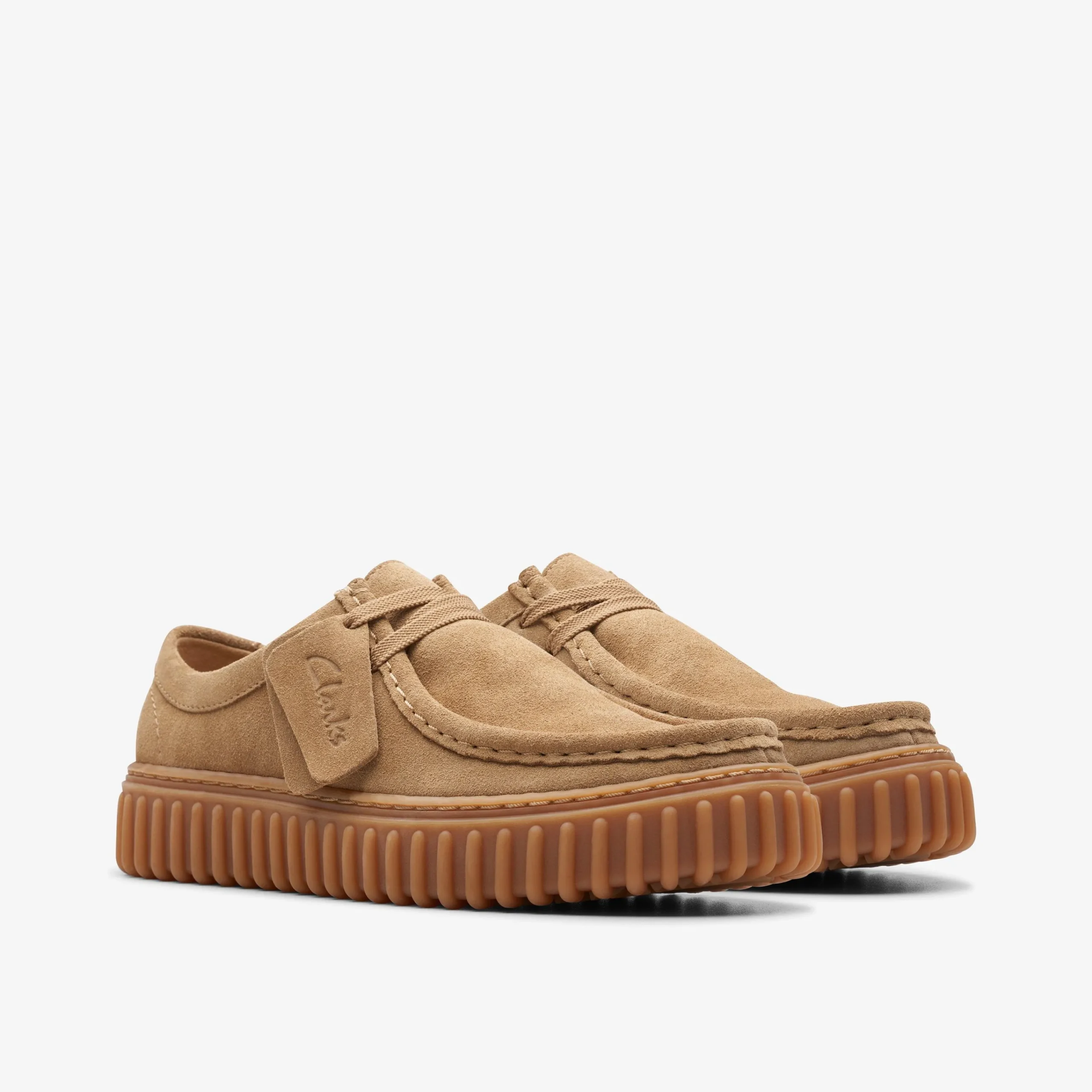 Clarks Torhill Lo Kid Dark Sand Suede Online