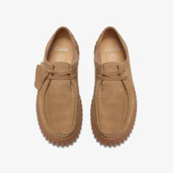 Clarks Torhill Lo Kid Dark Sand Suede Online