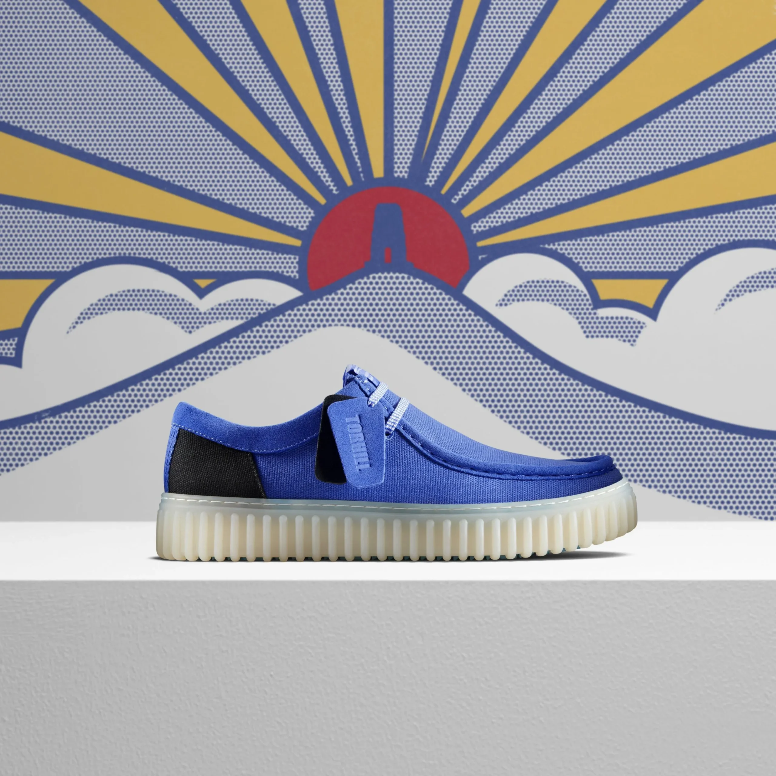 Clarks Torhill Lo Navy Combination Hot