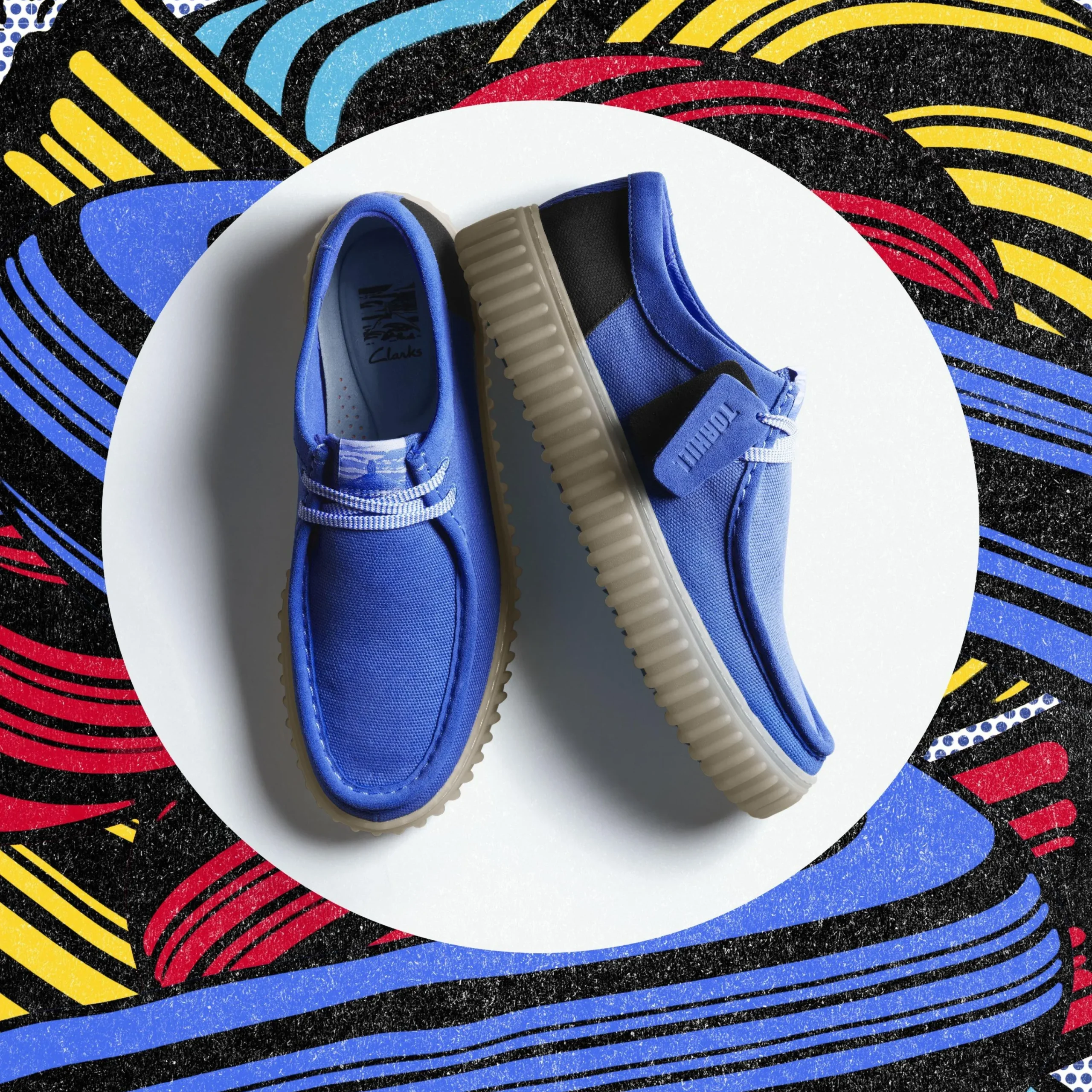 Clarks Torhill Lo Navy Combination Hot