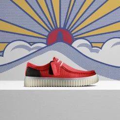 Clarks Torhill Lo Red Combination Sale