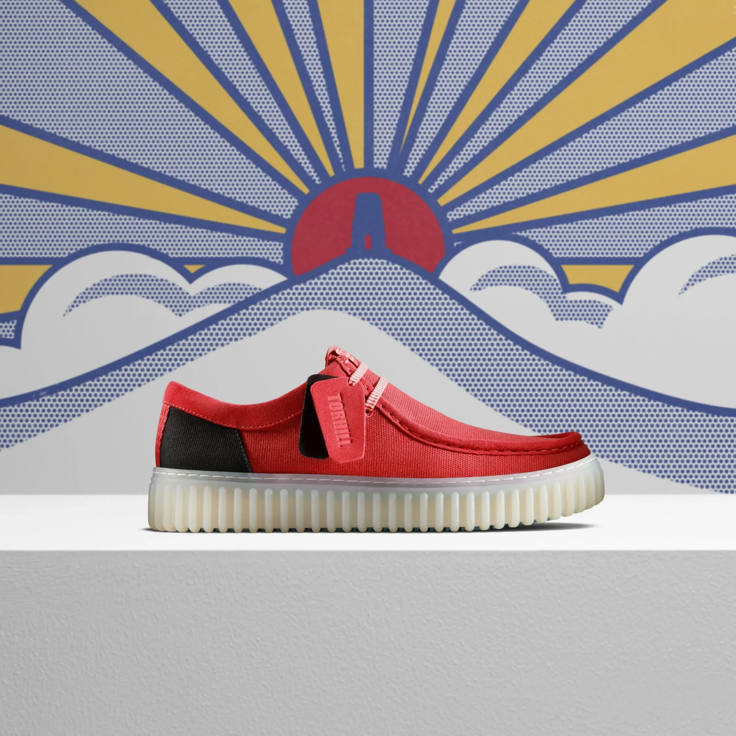 Clarks Torhill Lo Red Combination Sale