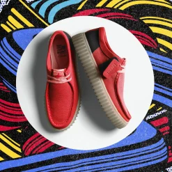 Clarks Torhill Lo Red Combination Sale