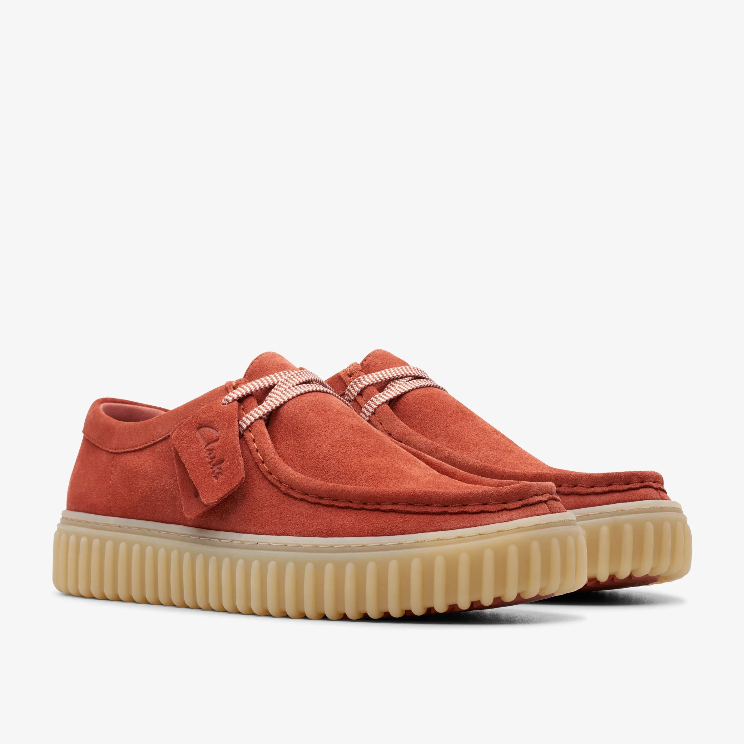Clarks Torhill Lo Rust Suede Fashion