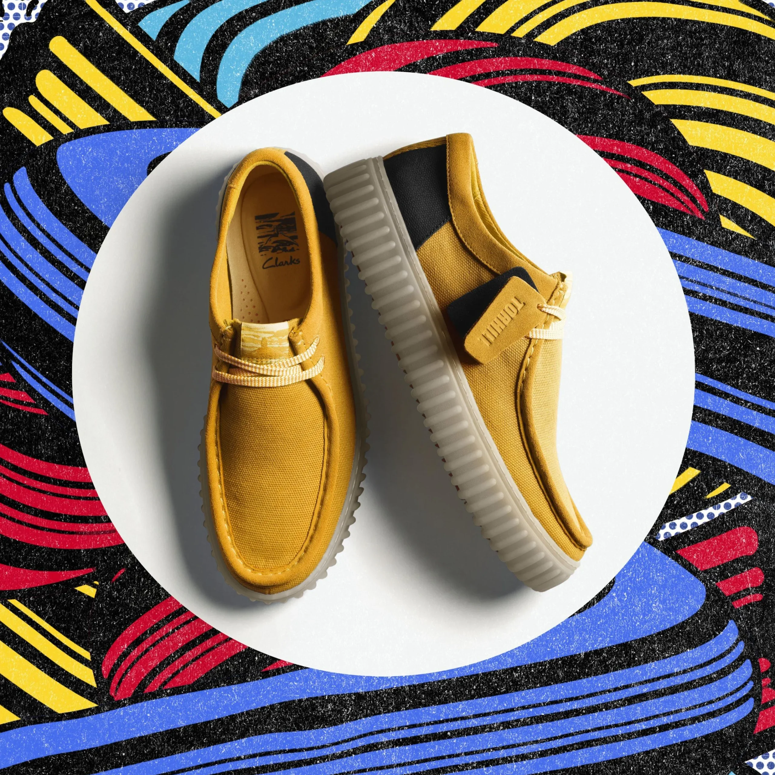 Clarks Torhill Lo Yellow Combination Shop