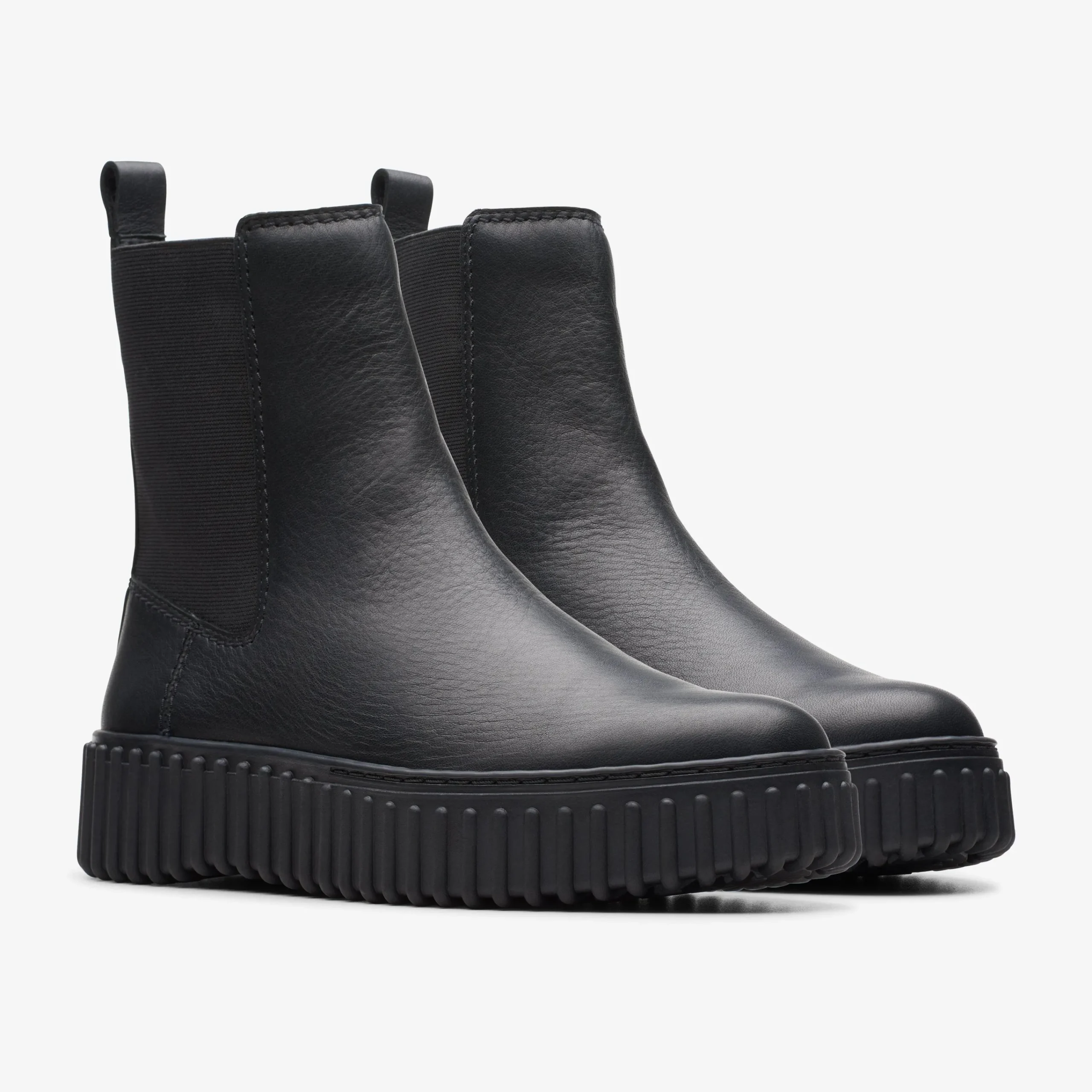 Clarks Torhill Maple Black Leather Cheap