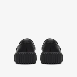 Clarks Torhill Penny Black Leather Shop