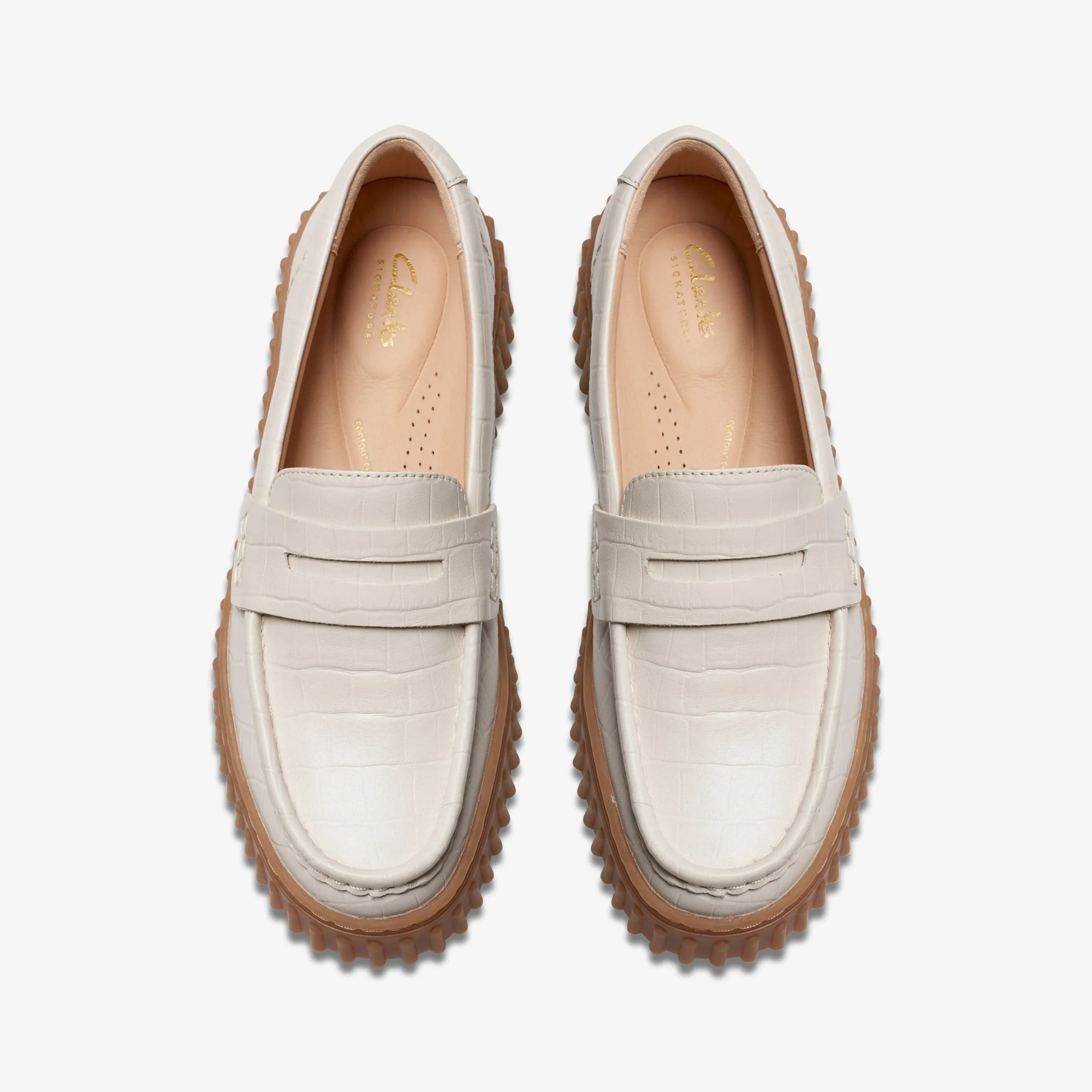 Clarks Torhill Penny Cream Interest Store
