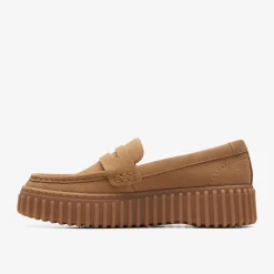 Clarks Torhill Penny Light Tan Suede Store