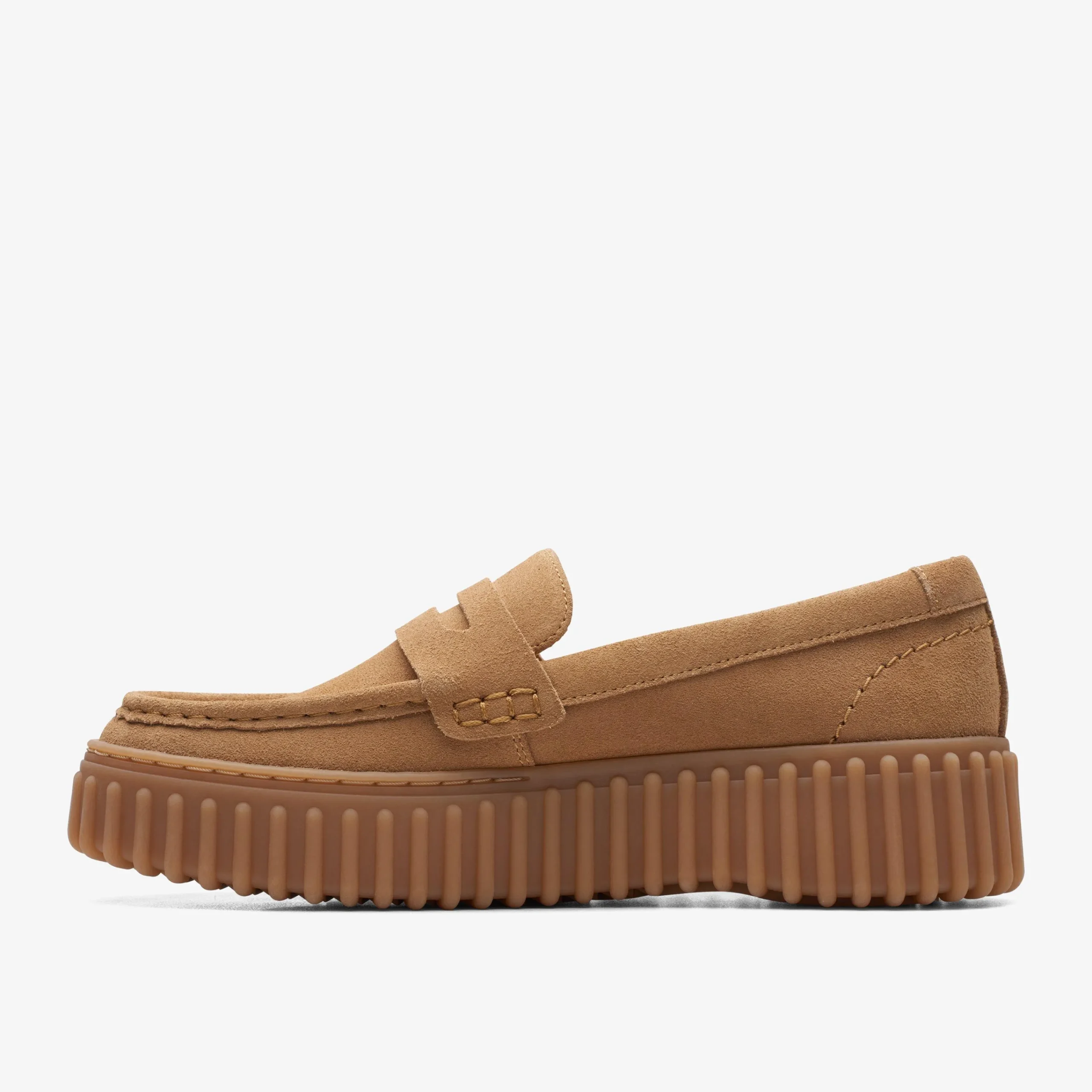 Clarks Torhill Penny Light Tan Suede Store