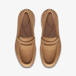 Clarks Torhill Penny Light Tan Suede Store