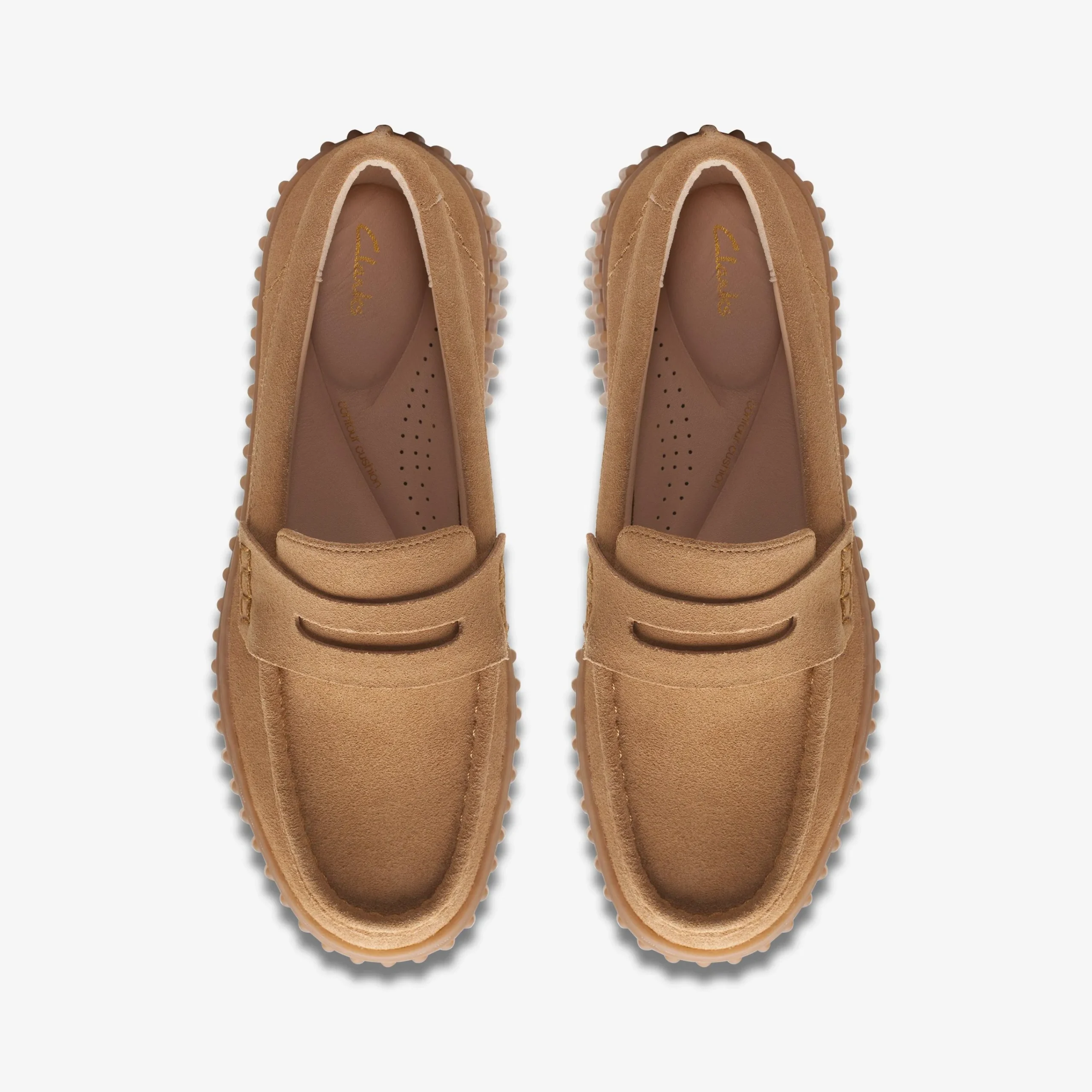 Clarks Torhill Penny Light Tan Suede Store