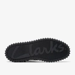 Clarks Torhill Rise Black Leather Fashion