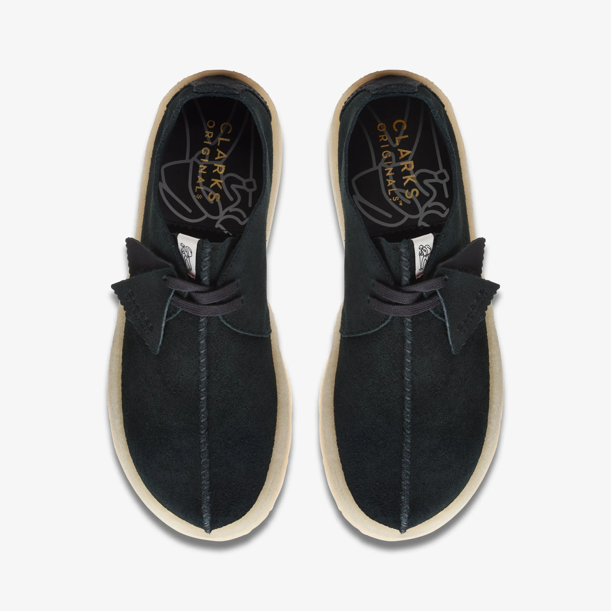 Clarks Trek Cup Black Suede Cheap
