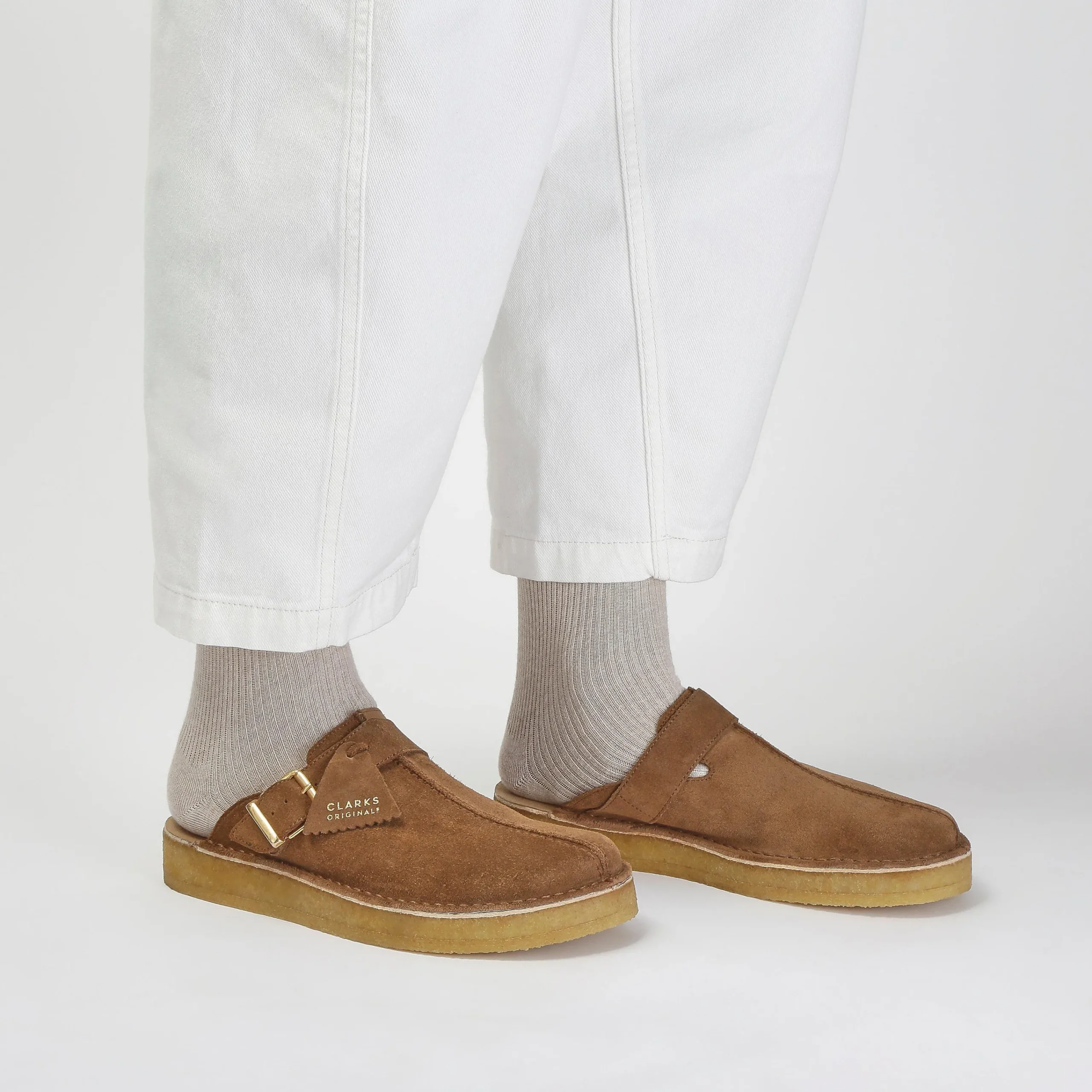 Clarks Trek Mule Caramel Suede Online