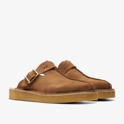 Clarks Trek Mule Caramel Suede Online