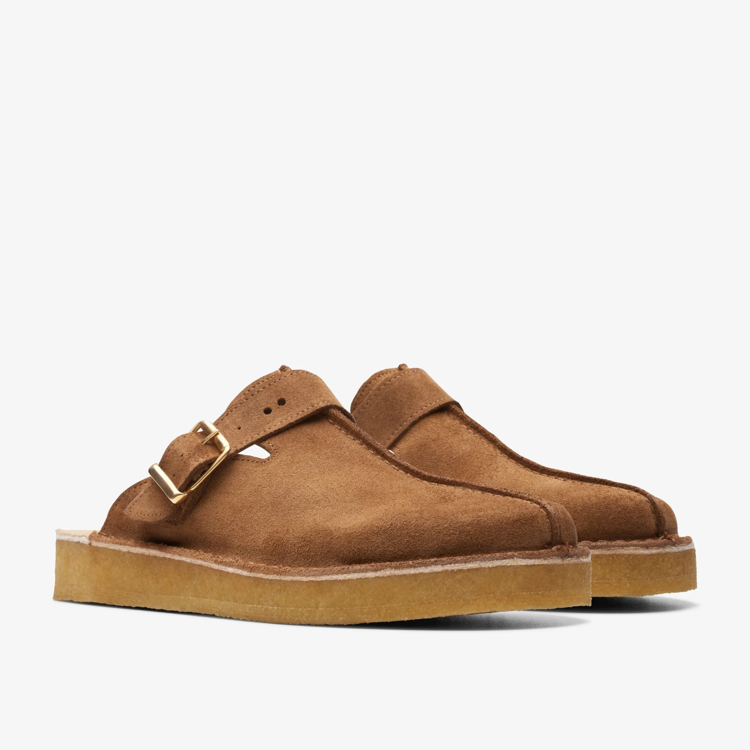Clarks Trek Mule Caramel Suede Online