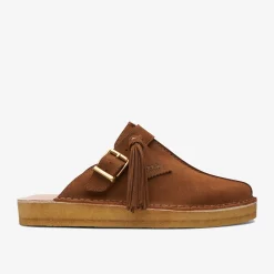 Clarks Trek Mule Caramel Suede Best Sale