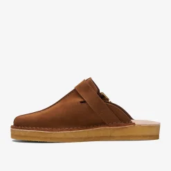 Clarks Trek Mule Caramel Suede Best Sale